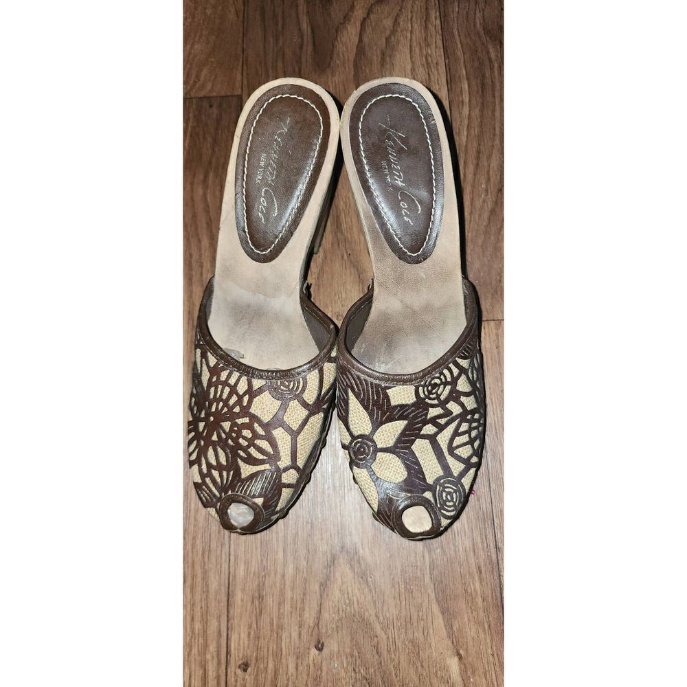 Kenneth Cole Peeptoe Clogs